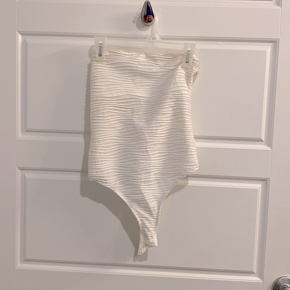 Princess Polly strapless white bodysuit